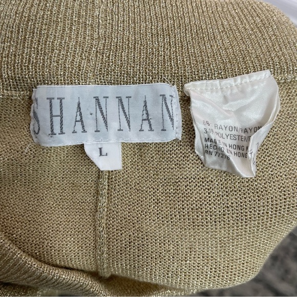 Shannan Gold Metallic Pants in Size L - Picture 6 of 6